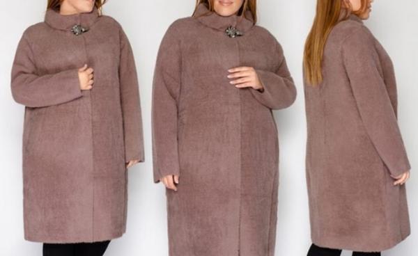 Стильное женское пальто большого размера в Москве