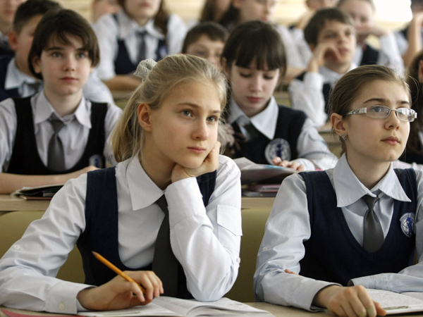 В РФ дети меньше бывают в школе, чем их сверстники за рубежом