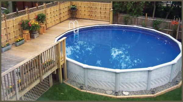 Как преобразить каркасный бассейн