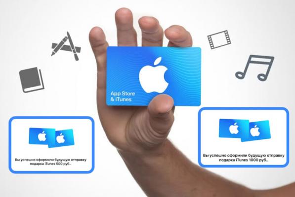 Подарочная карта Apple: механика, номиналы